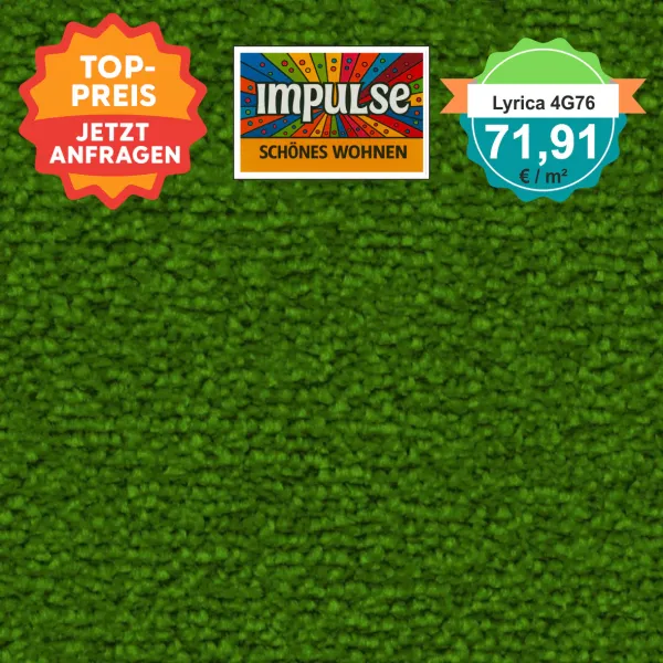 Vorwerk Lyrica 4G76 grasgrün – Velours Teppich – € 71,91/m² – Produktbild